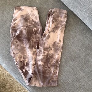 lululemon athletica Tie-Dye Mauve/Beige High-Rise Leggings